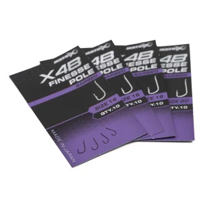 Куки единични с контра X4B Finesse Pole