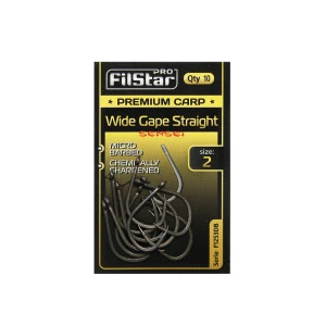 Куки F1253DB Premium Carp Wide Gape Straight