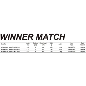 Мач Въдица Tica Winner Match - 3.90m 8-25gr