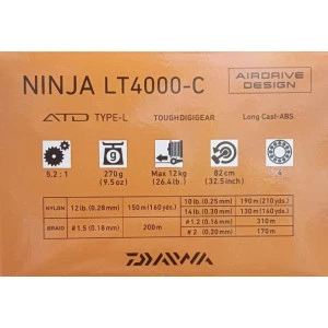 Макара с преден аванс DAIWA 23 NINJA LT4000-C