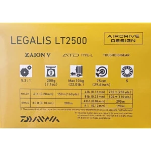 Макара с преден аванс DAIWA LEGALIS LT ’23 LT2500