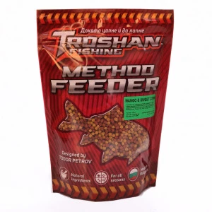 Mango & Sweet Corn 4mm Method Feeder Пелети Troshan Fishing - 600gr