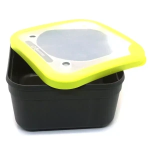 Кутия за стръв с плътен капак Matrix Grey/Lime Bait Box Solid Top - 1.8л