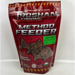 Hot Fish 2mm Method Feeder Пелети Troshan Fishing - 600gr