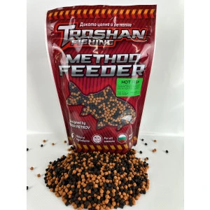 Hot Fish 4mm Method Feeder Пелети Troshan Fishing - 600gr