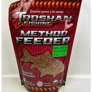 Mango & Sweet Corn 2mm Method Feeder Пелети Troshan Fishing - 600gr