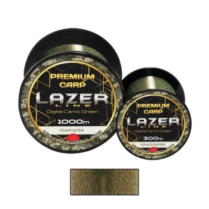 Монофилно влакно Lazer Premium Carp - Digital Camo Green 300м