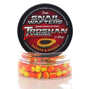 Papaya & Mango 7mm - Snail Wafters Troshan Fishing