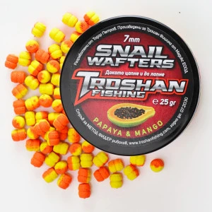 Papaya & Mango 7mm - Snail Wafters Troshan Fishing