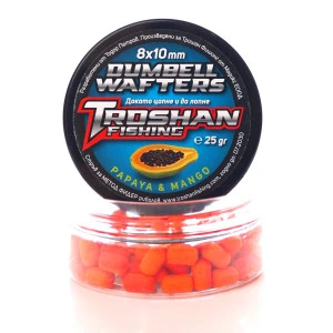 Papaya & Mango 8х10mm - Dumbell Wafters Troshan Fishing