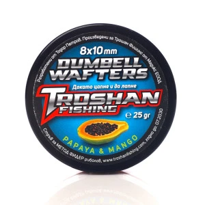 Papaya & Mango 8х10mm - Dumbell Wafters Troshan Fishing