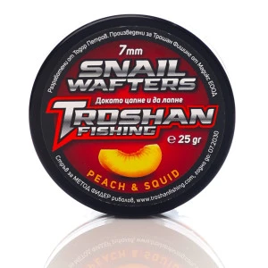 Peach & Squid 7mm - Snail Wafters Troshan Fishing