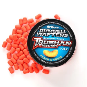 Peach & Squid 8х10mm - Dumbell Wafters Troshan Fishing
