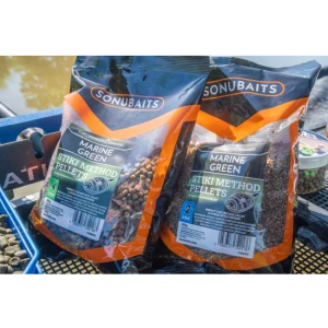 Пелети SONUBAITS Marine Green Stiki Method Pellets - 4mm