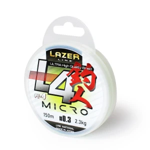 Плетено Влакно Lazer PE L4 Micro Fluo Green