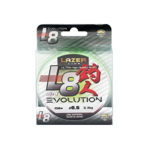 Плетено Влакно Lazer PE L8 Evolution Fluo Green