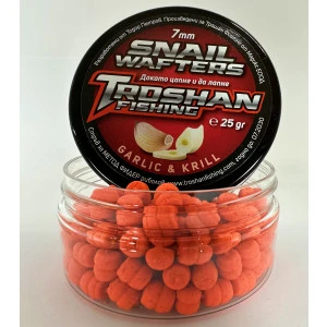 Snail Wafters Troshan Fishing - Garlic & Krill 7mm