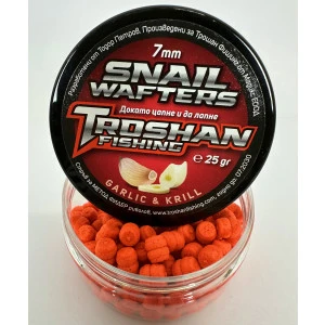 Snail Wafters Troshan Fishing - Garlic & Krill 7mm