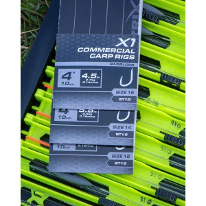 Вързани Куки Matrix X1 Commercial Carp 10cm