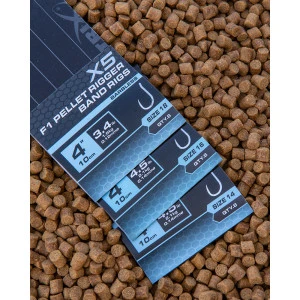 Вързани Куки Matrix X5 F1 Pellet Rigger 10cm с Ринг