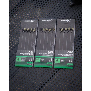Вързани Куки Matrix X8 X-Power Carp 10cm Band Rigs